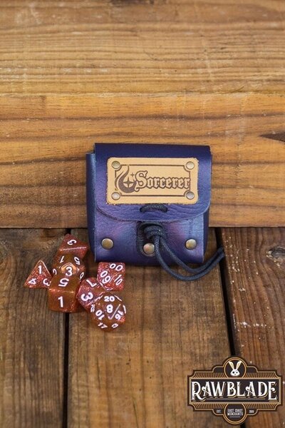 Dice bag with dice set, Sorcerer - Celtic Webmerchant