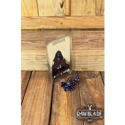 Dice bag met set dobbelstenen Warlock - Celtic Webmerchant