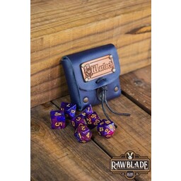 Dice bag met set dobbelstenen Warlock - Celtic Webmerchant