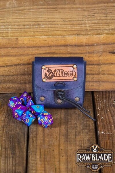 Dice bag met set dobbelstenen Wizard - Celtic Webmerchant