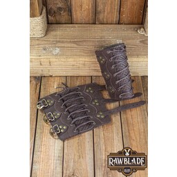 Wylean Bracers Pair - Brun - Celtic Webmerchant