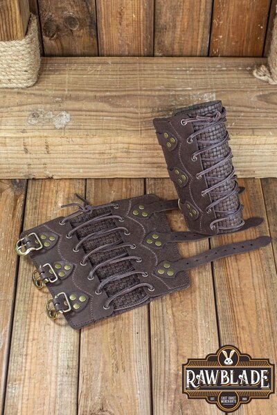 Wylean Bracers Par - Brun - Celtic Webmerchant