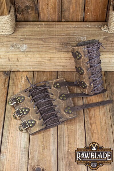 Wylean Bracers - Weathered - Celtic Webmerchant