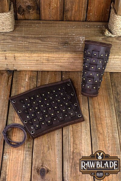 Evan verstärkte Armschienen - Braun - Celtic Webmerchant