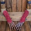 Vryla Split Leather Bracers - Red - Celtic Webmerchant