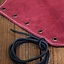 Vryla Split Leather Bracers - Red - Celtic Webmerchant