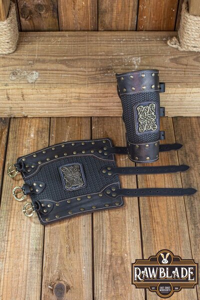Bruce Bracers - Svart - Celtic Webmerchant