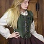 Julienne lederen jerkin kort - groen - Celtic Webmerchant
