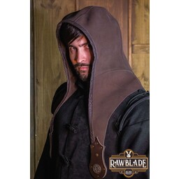 Cagoule en croûte de cuir Akku - Marron - Celtic Webmerchant