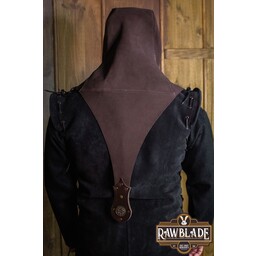 Akku splitleather hood - Brown - Celtic Webmerchant