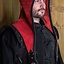 Akku splitleather hood - Red - Celtic Webmerchant