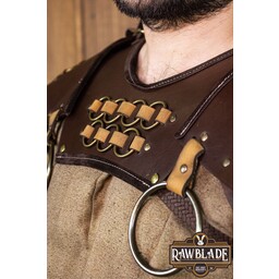 Fighter Gorget med Pauldrons - Brun - Celtic Webmerchant