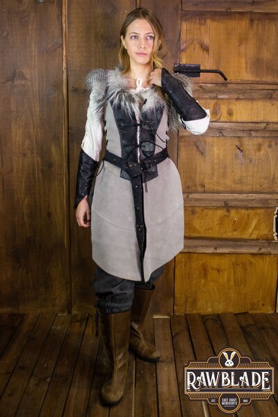 Uil leren jerkin, vrouw - Celtic Webmerchant
