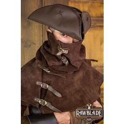 Gevaudan Gugel in pelle crosta - Marrone - Celtic Webmerchant