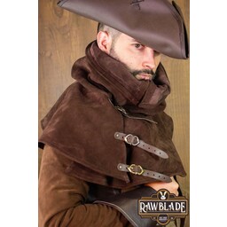 Gevaudan Gugel in pelle crosta - Marrone - Celtic Webmerchant