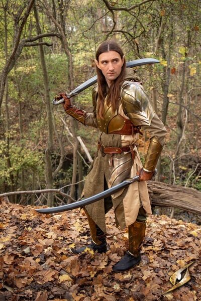 Gebogenes Larp -Elfenschwert, 105 cm - Celtic Webmerchant