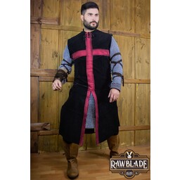 Tabard de Chevalier Croisé - Noir/Rouge - Celtic Webmerchant