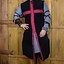 Tabard de Chevalier Croisé - Noir/Rouge - Celtic Webmerchant