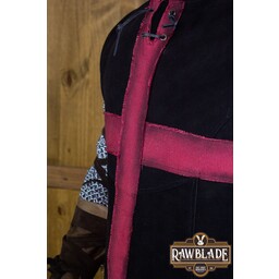 Tabard de Chevalier Croisé - Noir/Rouge - Celtic Webmerchant