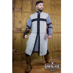 Tabard de Chevalier Croisé - Gris/Noir - Celtic Webmerchant