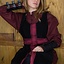 Tabard de Chevalier Croisé, Femme - Noir/Rouge - Celtic Webmerchant