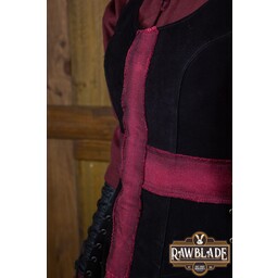 Tabard de Chevalier Croisé, Femme - Noir/Rouge - Celtic Webmerchant