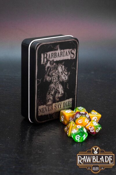Set di dadi - I barbari non dicono mai di morire - Celtic Webmerchant