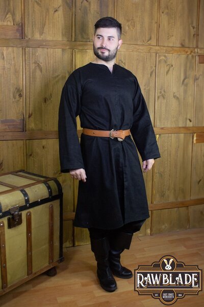 Tunique en Lin William - Noir - Celtic Webmerchant