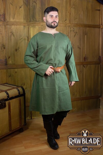 Tunica in lino William - Verde - Celtic Webmerchant