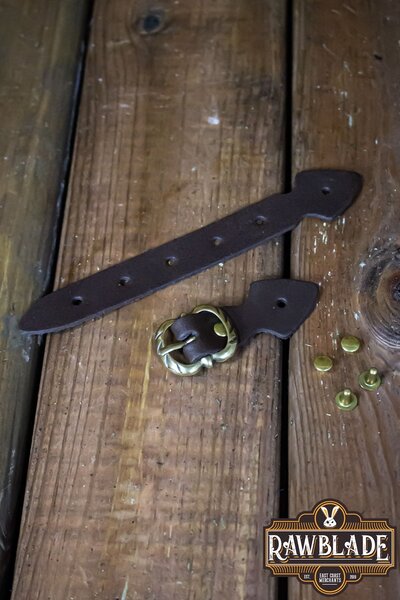 Strip with buckle - Brown and Golden - Celtic Webmerchant