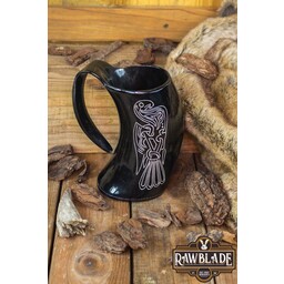 Horn Mug Viking Crow - Celtic Webmerchant