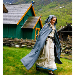 Haftowany płaszcz Damia, szary - Celtic Webmerchant