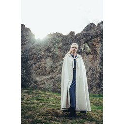 Mantello ricamato Damia, crema - Celtic Webmerchant