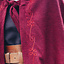 Embroidered cloak Damia, red - Celtic Webmerchant