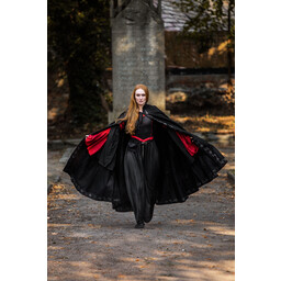 Embroidered cloak Damia, black - Celtic Webmerchant