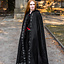 Embroidered cloak Damia, black - Celtic Webmerchant