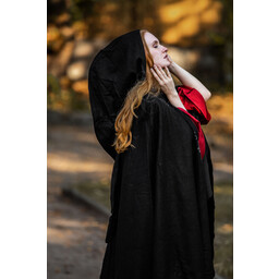 Embroidered cloak Damia, black - Celtic Webmerchant