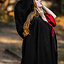 Embroidered cloak Damia, black - Celtic Webmerchant