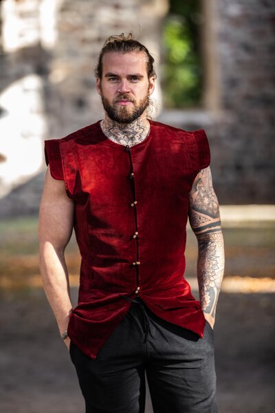 16th century doublet Sea Beggars / Watergeuzen, red - Celtic Webmerchant