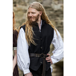 17th century sailor vest, black - Celtic Webmerchant