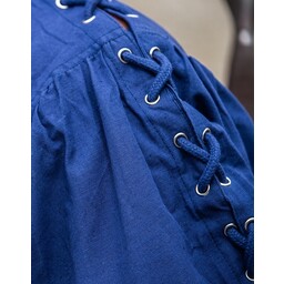 Camisa pirata con cordones, azul - Celtic Webmerchant
