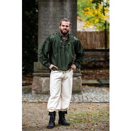 Camicia pirata con lacci, verde - Celtic Webmerchant