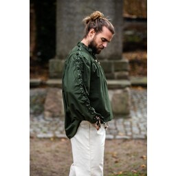 Pirate shirt with laces, green - Celtic Webmerchant