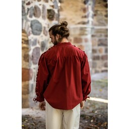 Pirate shirt with laces, red - Celtic Webmerchant