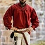 Pirate shirt med skosnören, röd - Celtic Webmerchant