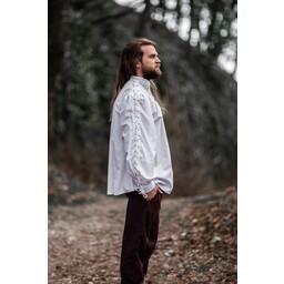 Camisa pirata con cordones, blanco - Celtic Webmerchant
