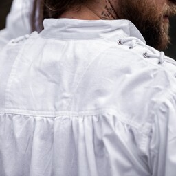 Camicia pirata con lacci, bianco - Celtic Webmerchant