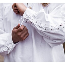 Pirate shirt with laces, white - Celtic Webmerchant