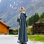 Embroidered cloak Damia with fibula, grey - Celtic Webmerchant