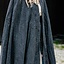 Embroidered cloak Damia with fibula, grey - Celtic Webmerchant